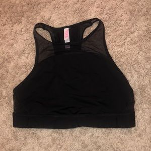PINK Sports Bra with Mesh Detailing